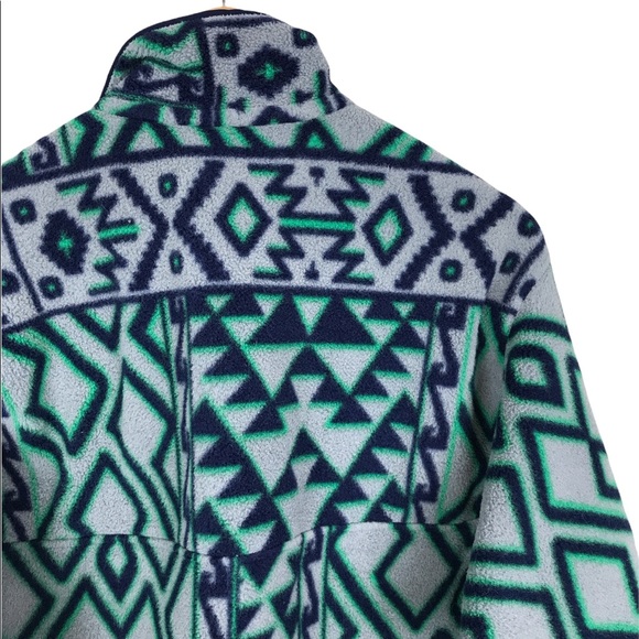 Patagonia 2014 Snap-T Synchilla Tribal Montana Siete Feather Grey Men’s Small - Picture 10 of 11